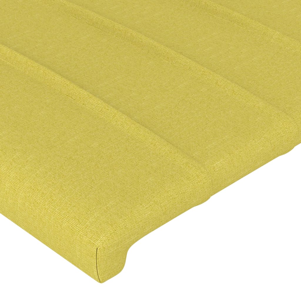 vidaXL Čelo postele so záhybmi zelený 83x16x78/88 cm látka
