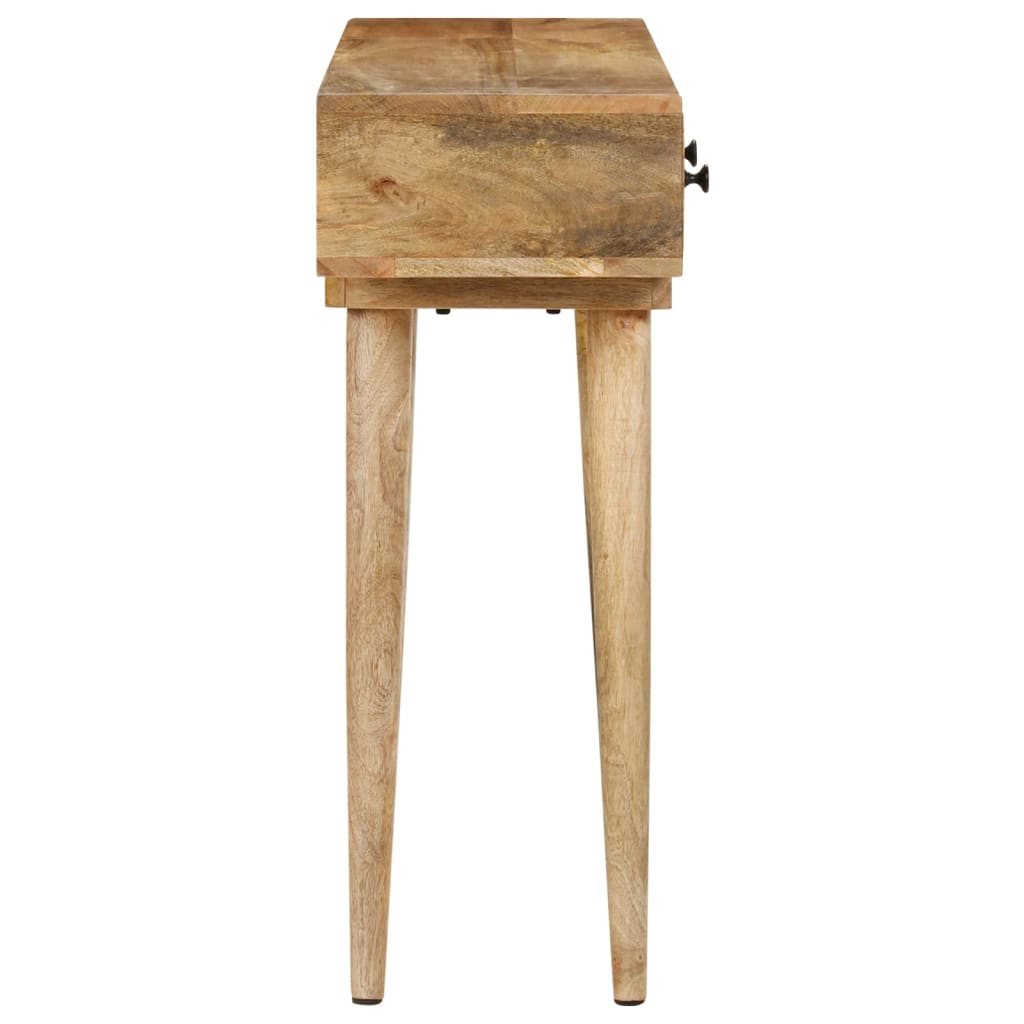 vidaXL Konzolový stolík 118x30x77 cm masívne mangovníkové drevo