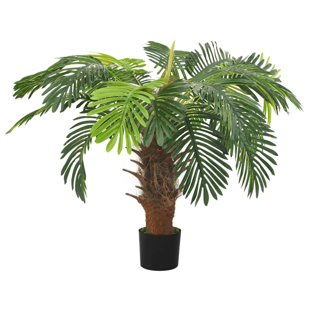 vidaXL Umelá palma Cycas s kvetináčom 90 cm zelená