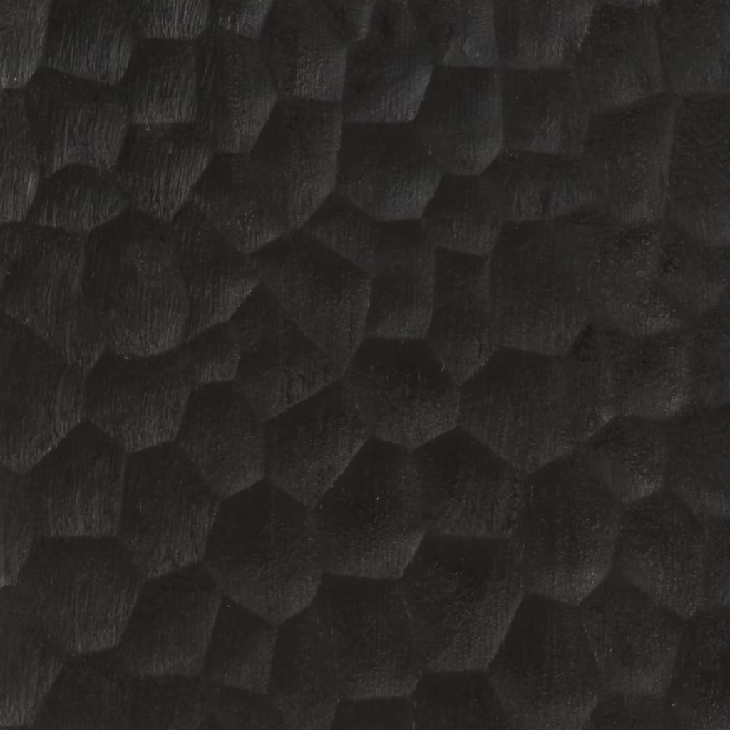 vidaXL Vysoká skrinka, čierna 60x33x100 cm, mangový masív