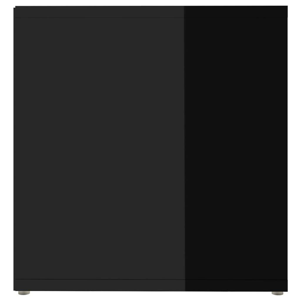 vidaXL TV skrinka, lesklá čierna 72x35x36,5 cm, kompozitné drevo