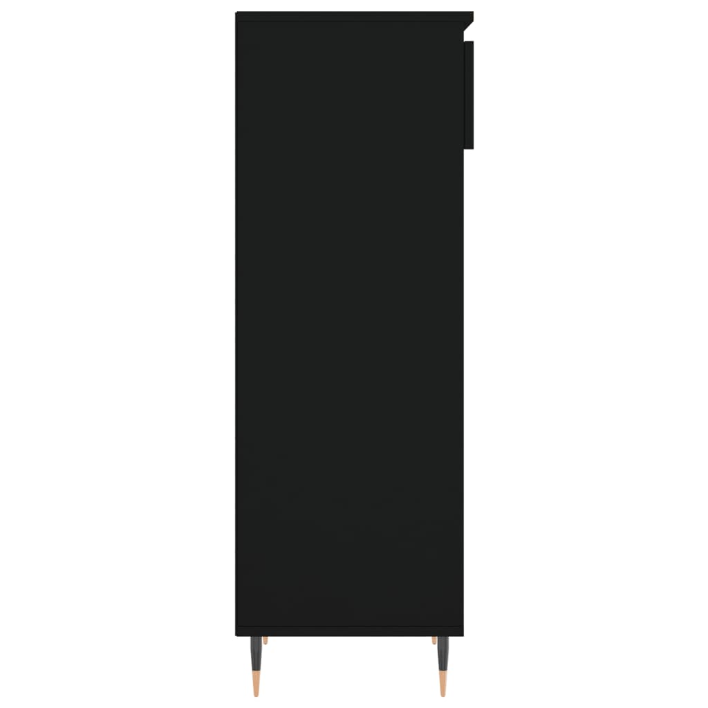 vidaXL Botník čierny 40x36x105 cm spracované drevo