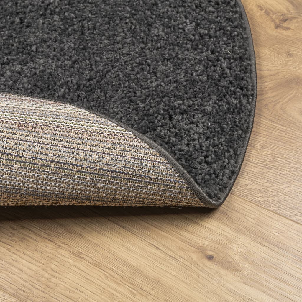 vidaXL Shaggy koberec PAMPLONA, vysoký vlas, moderný, antracit Ø 160cm