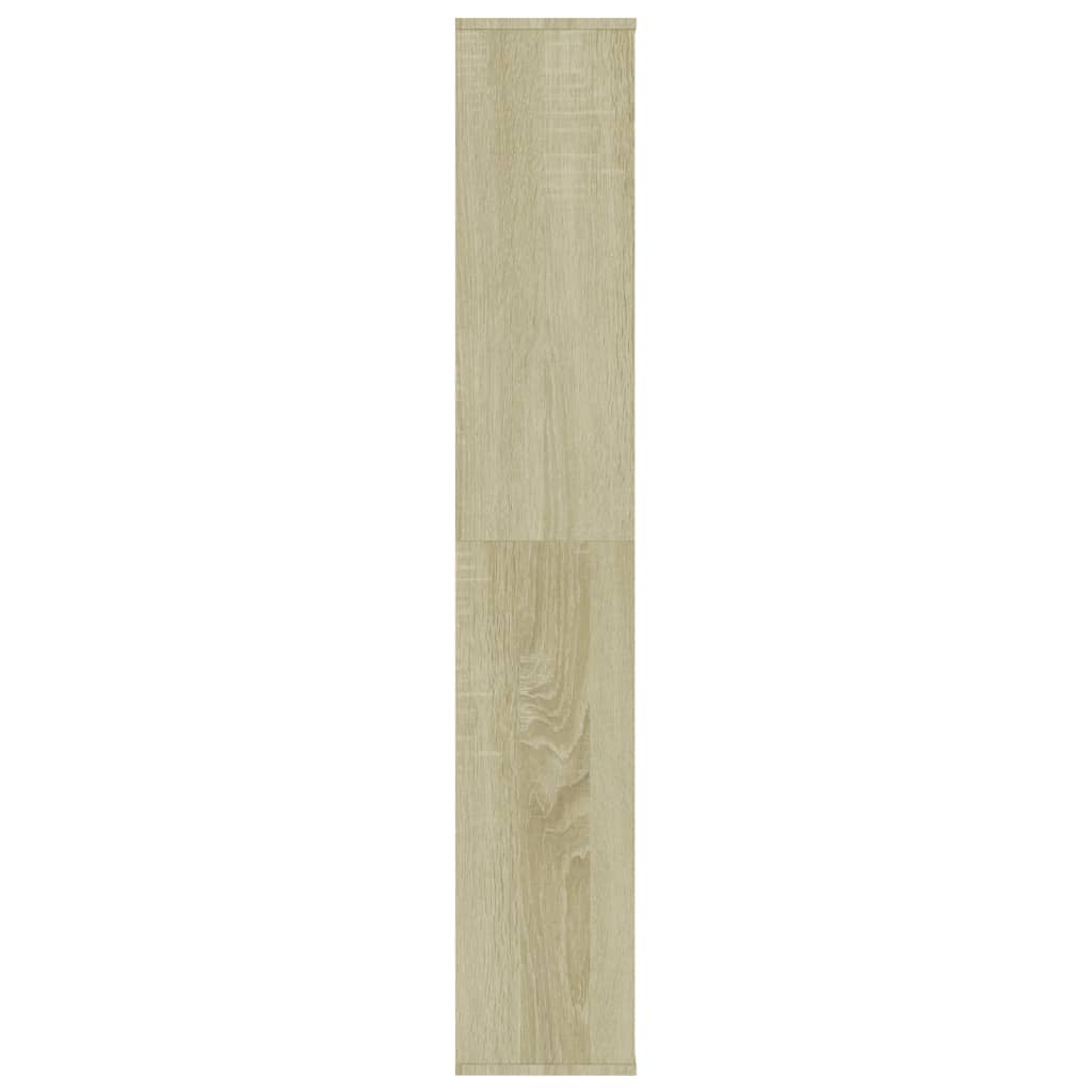 vidaXL Knižnica/deliaca stena, sonoma 100x24x140 cm, kompozitné drevo