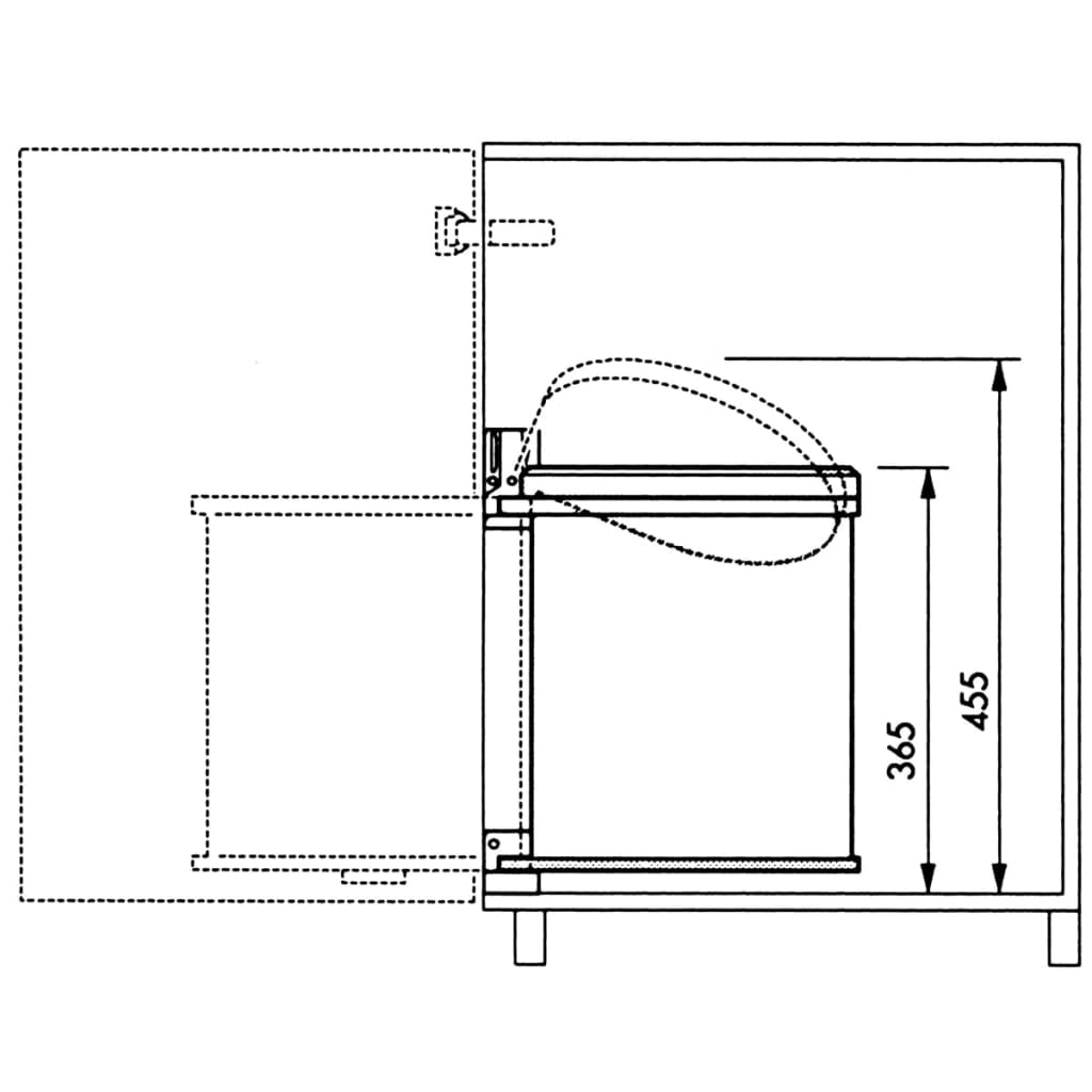 Hailo Odpadkový kôš Compact-Box do kuchynskej skrinky M 15l biely 3555-001
