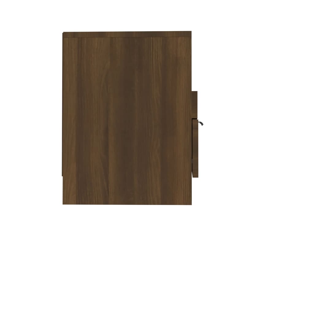 vidaXL TV skrinka hnedý dub 150x33,5x45 cm spracované drevo