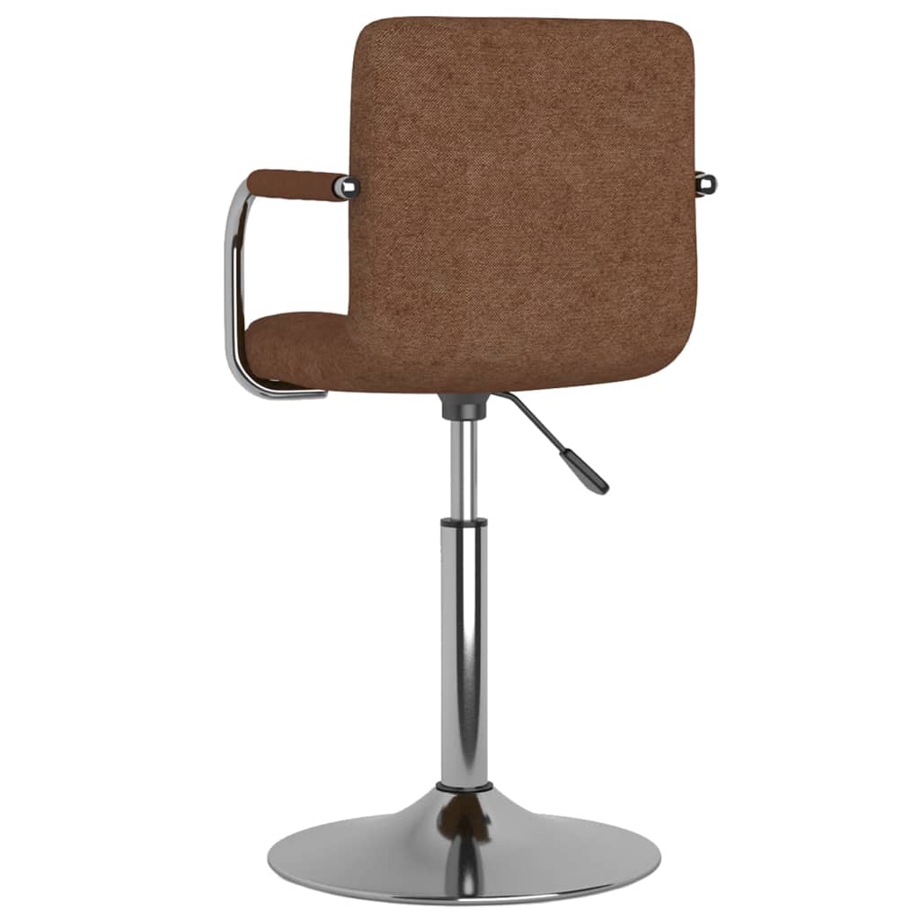 vidaXL Barová stolička hnedá látková