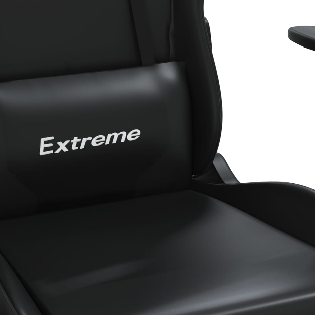 vidaXL Herná stolička čierna umelá koža