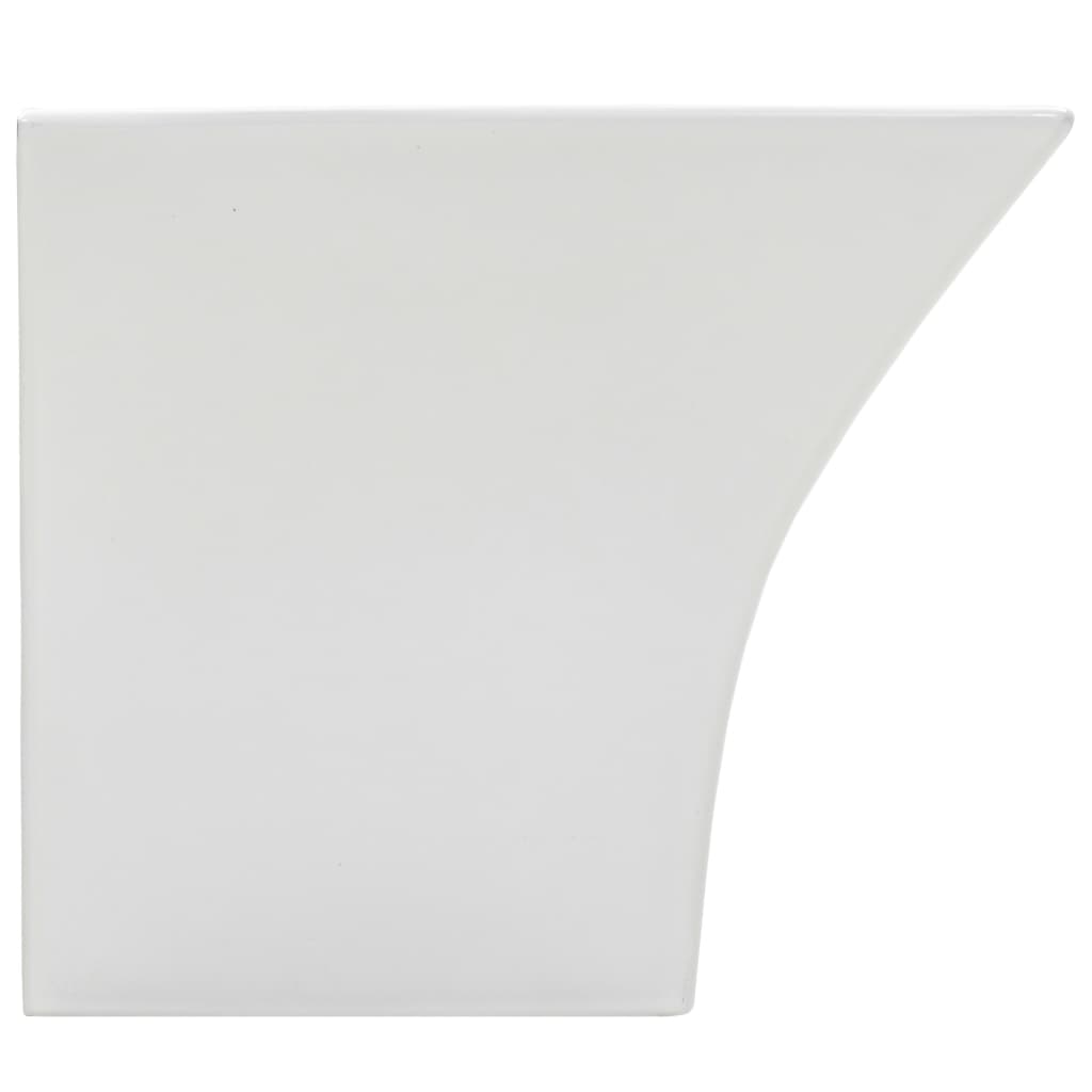 vidaXL Nástenné umývadlo biele 500x450x410 cm keramické