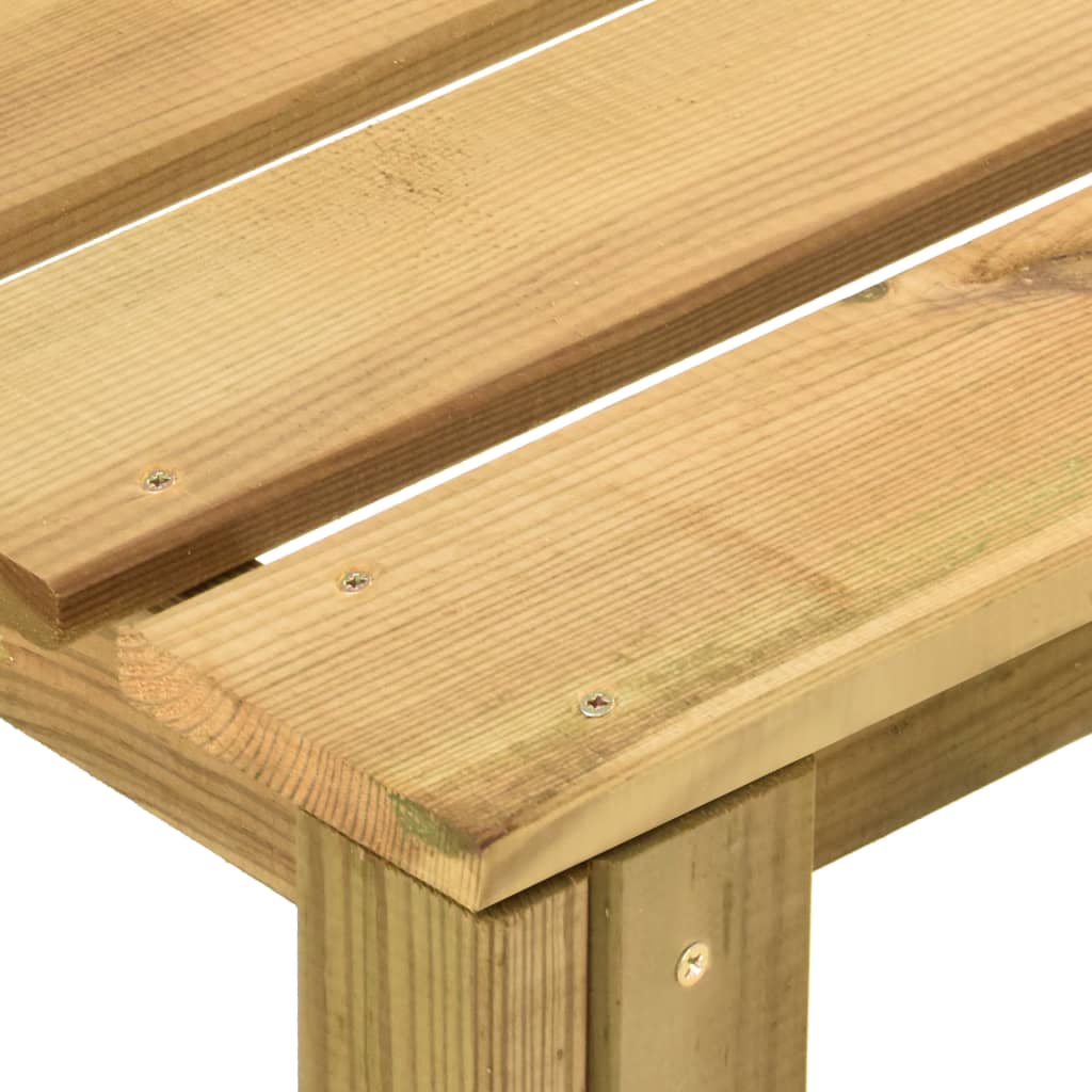 vidaXL Záhradný barový stôl 140x60x110 cm, impregnovaná borovica