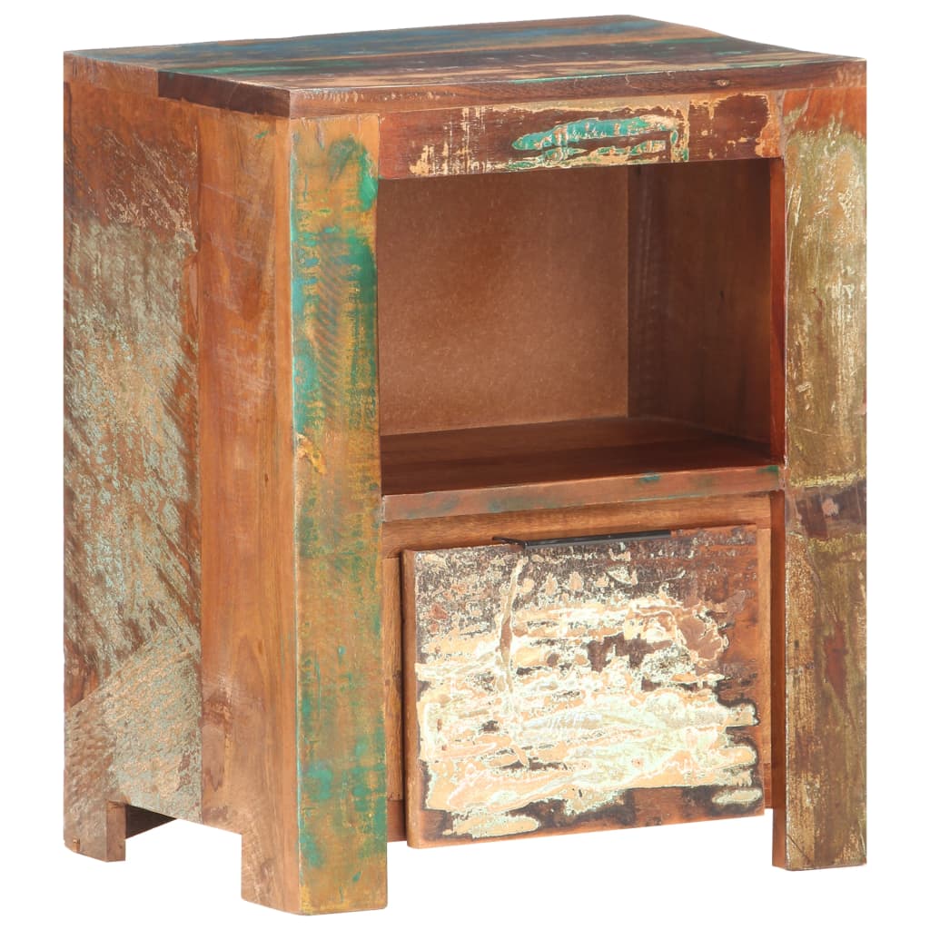 vidaXL Nočný stolík 40x30x50 cm, recyklovaný masív