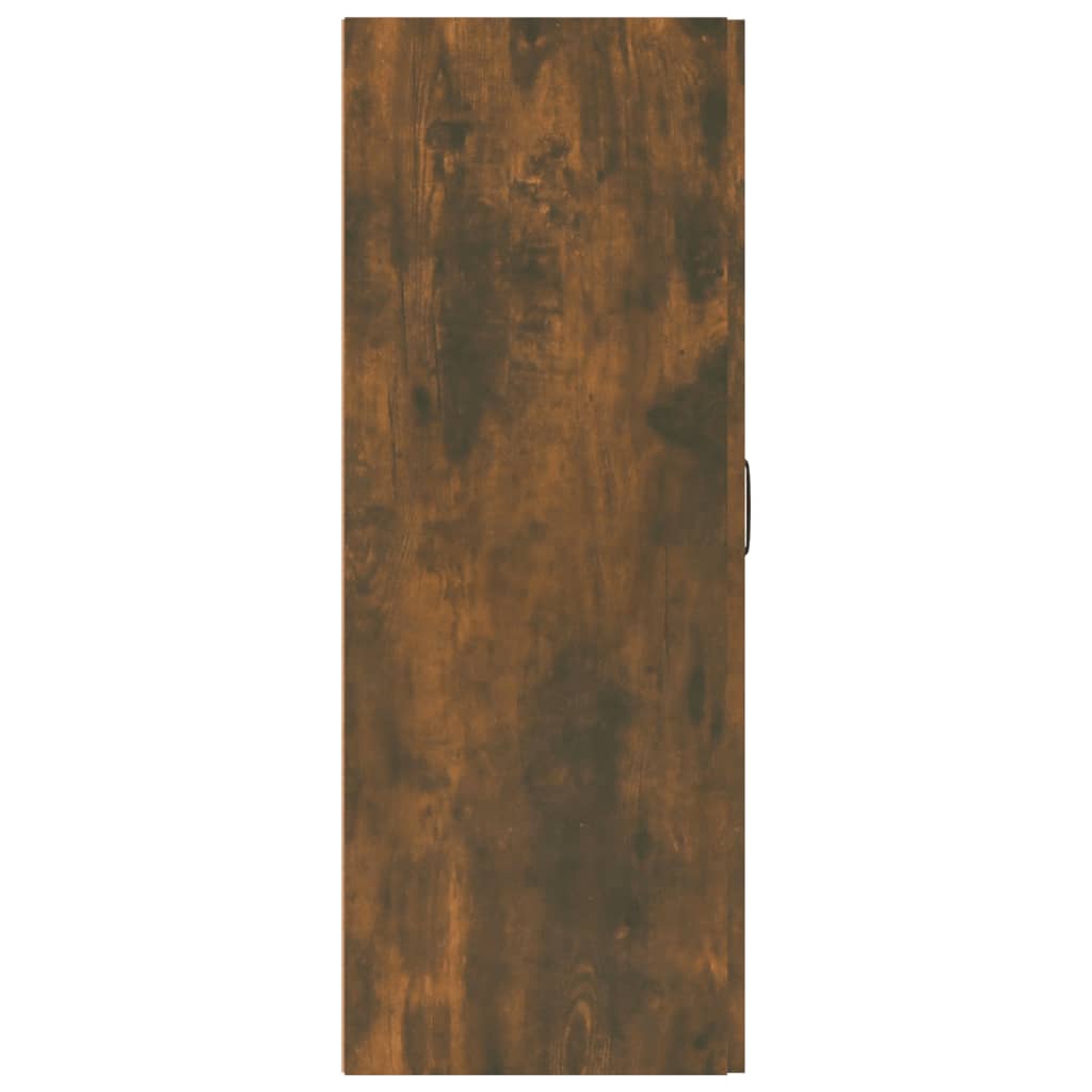 vidaXL Závesná skrinka dymový dub 69,5x34x90 cm spracované drevo