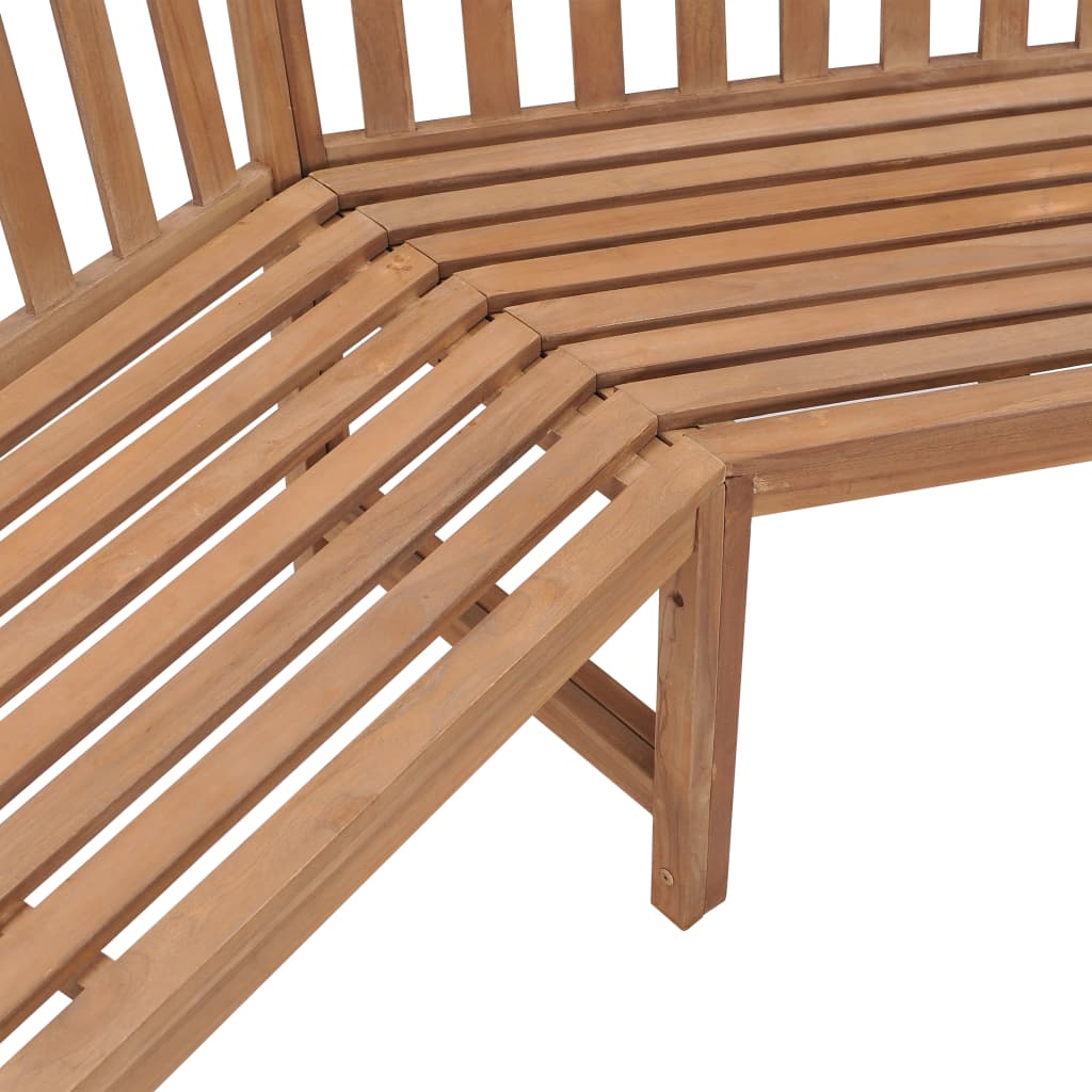 vidaXL Záhradná rohová lavica 185x185x90 cm masívne tíkové drevo