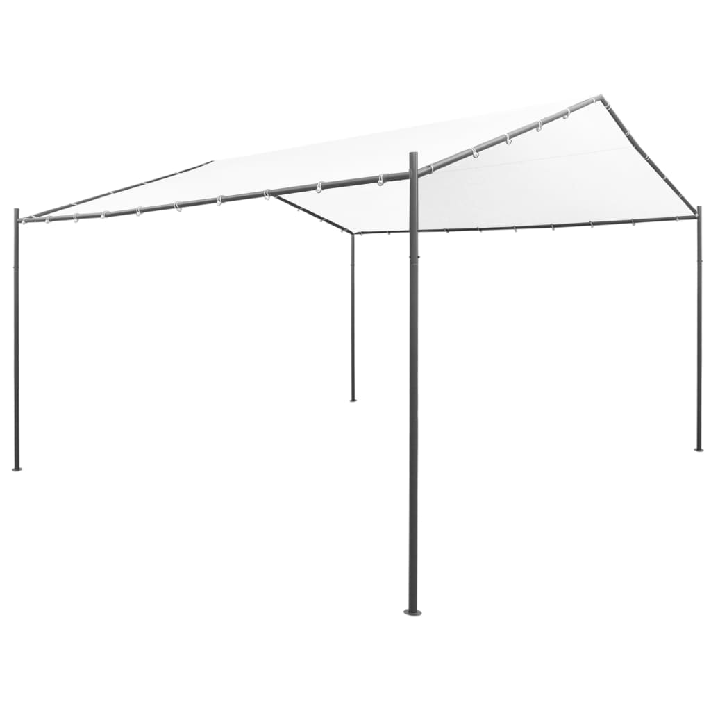 vidaXL Záhradný altánok 400x400x260 cm, biely 180 g/m²