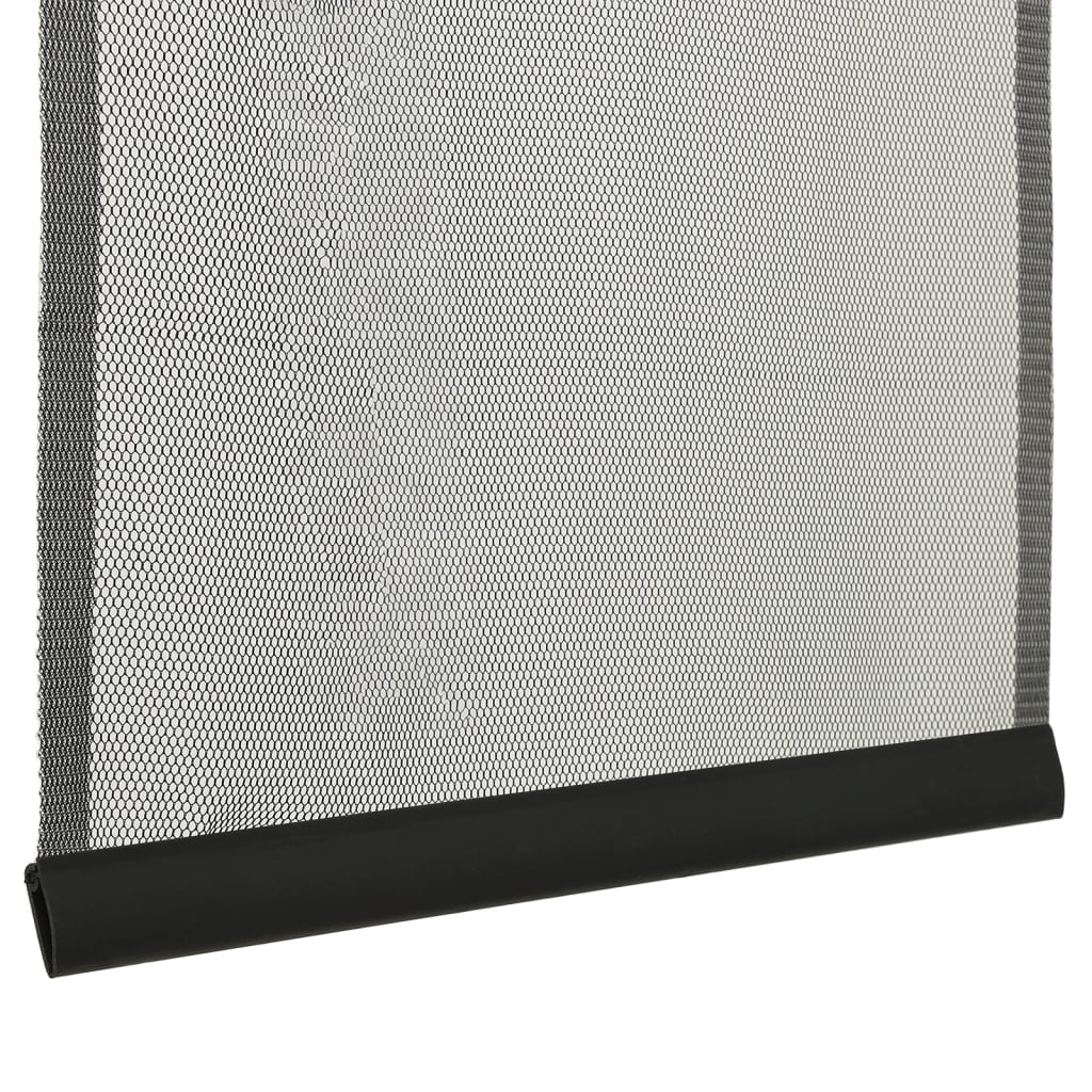 vidaXL Sieťka proti hmyzu na dvere, 10-dielna, čierna 240x240 cm