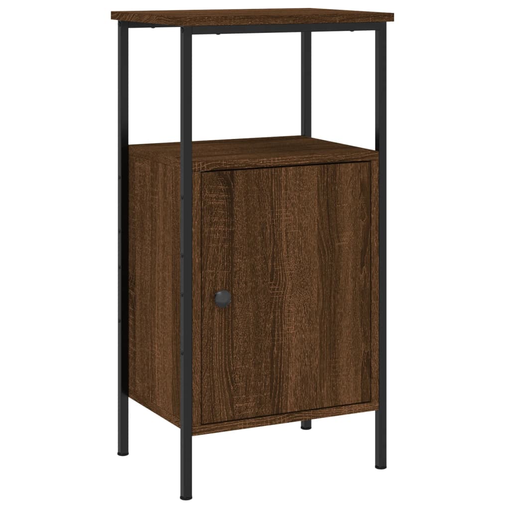 vidaXL Nočný stolík hnedý dub 41x31x80 cm kompozitné drevo