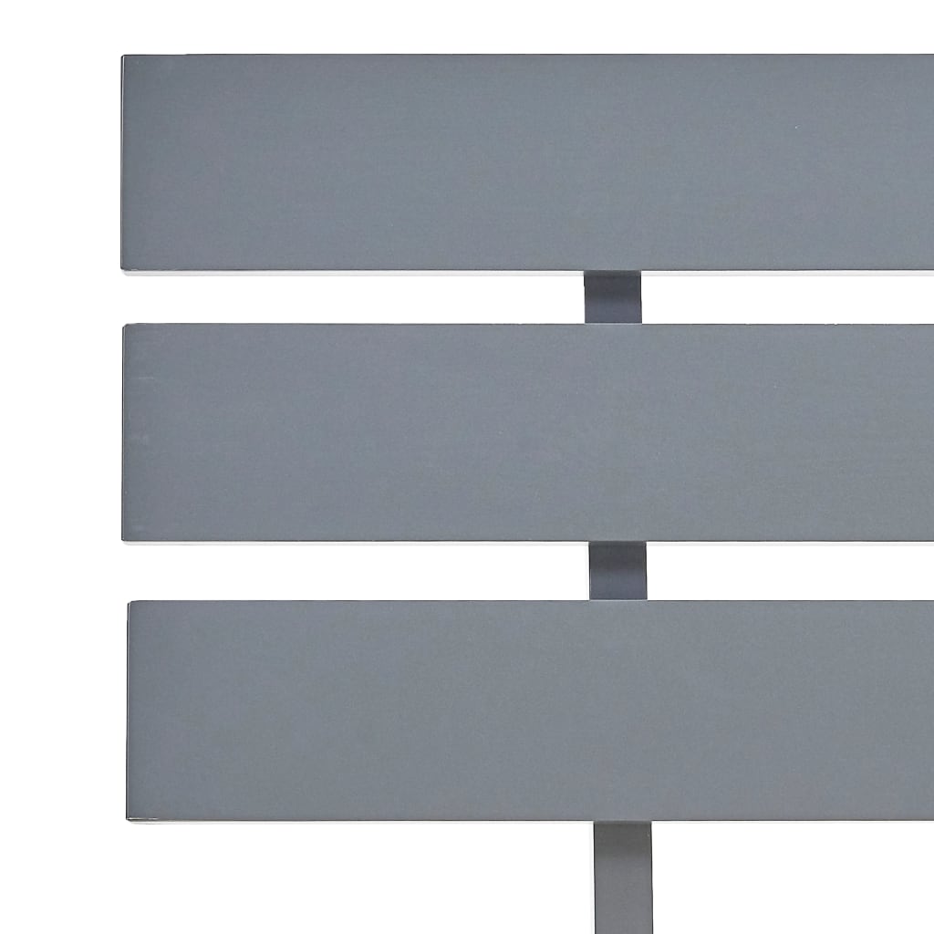 vidaXL Posteľný rám, sivý, borovicový masív 140x200 cm