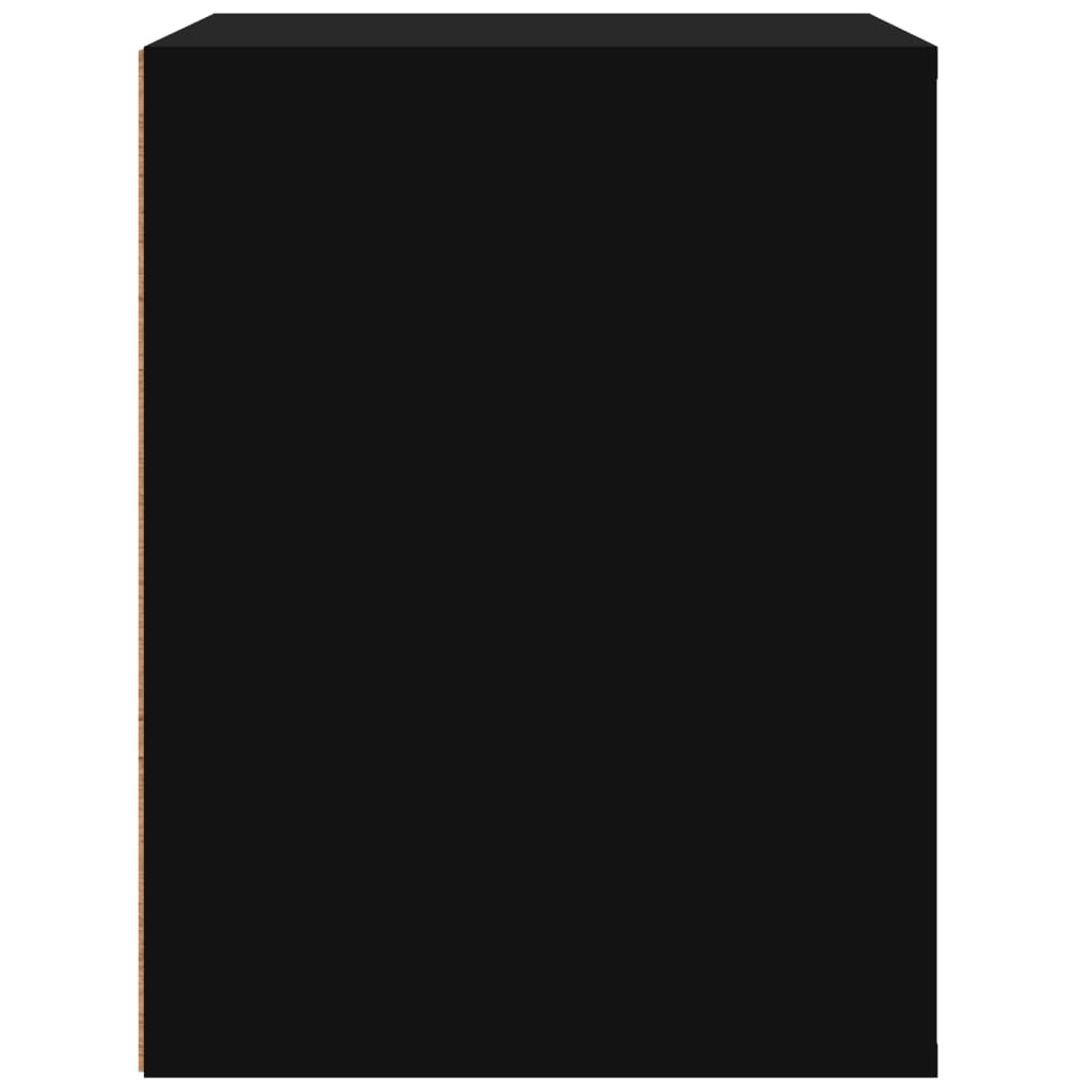 vidaXL Nástenný nočný stolík čierny 50x36x47 cm