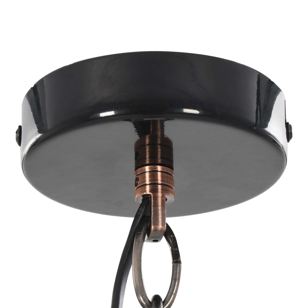 vidaXL Stropná lampa 2 ks, čierna, okrúhla E27