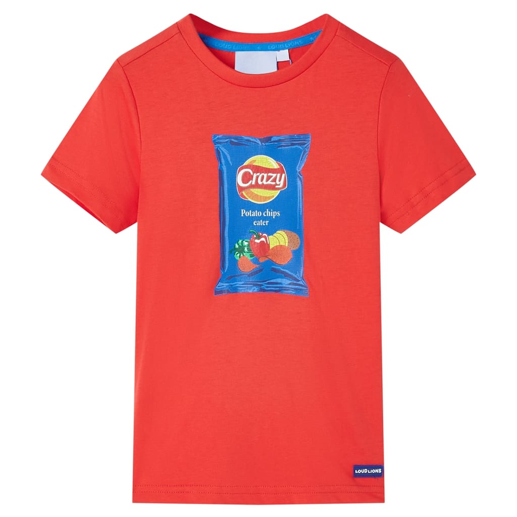 Detské tričko s krátkymi rukávmi červené 92