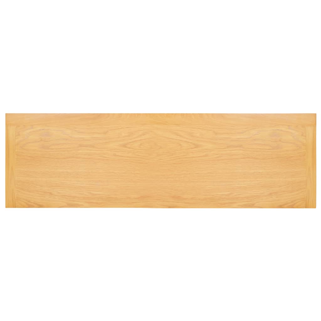 vidaXL Konzolový stolík 83x30x73 cm, dubový masív