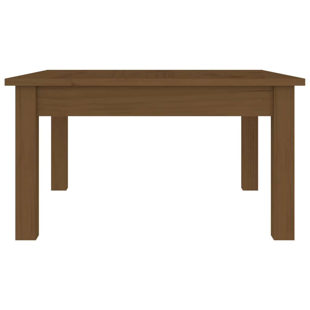 vidaXL Konferenčný stolík medovo-hnedý 55x55x30 cm borovicový masív