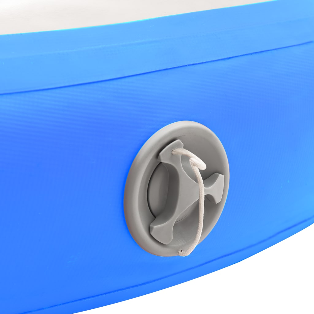 vidaXL Nafukovací gymnastický matrac s pumpou 100x100x20 cm PVC modrý