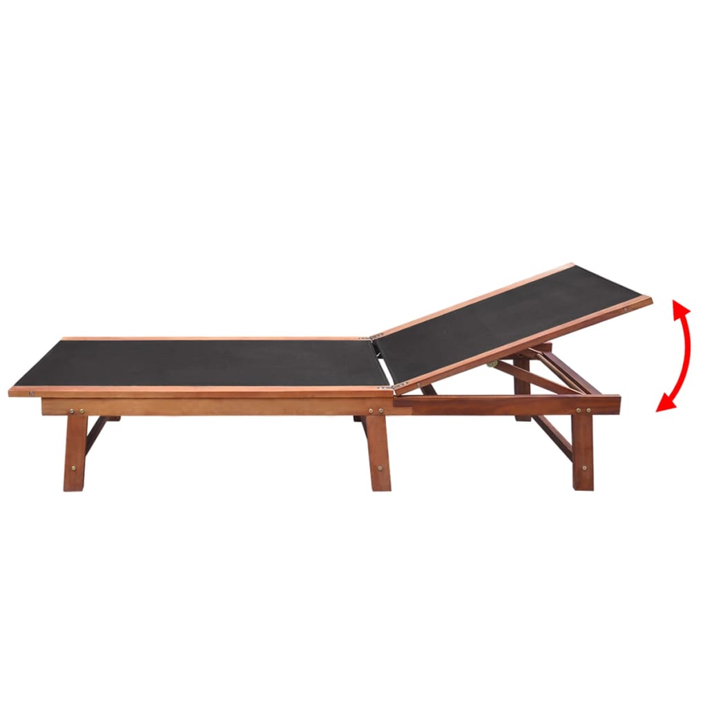 vidaXL Záhradné ležadlá 2 ks so stolíkom, akáciový masív a textilén