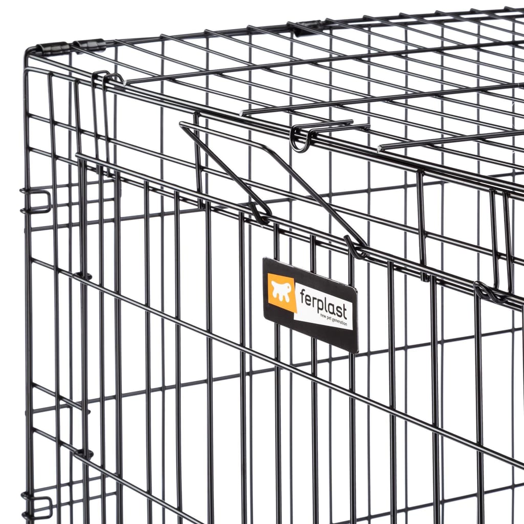 Ferplast Klietka pre psa Dog-Inn 75" 77,4x48,5x54,6 cm šedá