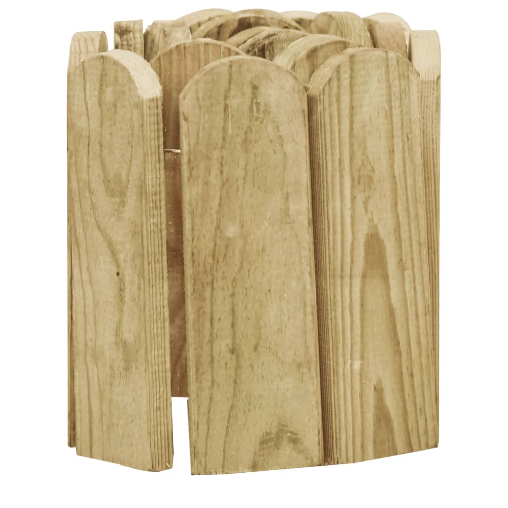 vidaXL Trávnikový lem zelený 120 cm impregnované borovicové drevo
