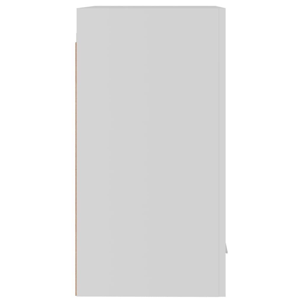 vidaXL Závesná skrinka, biela 39,5x31x60 cm, drevotrieska