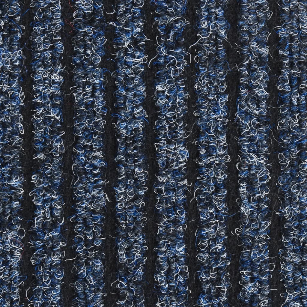 vidaXL Rohožka pruhovaná modrá 60x80 cm
