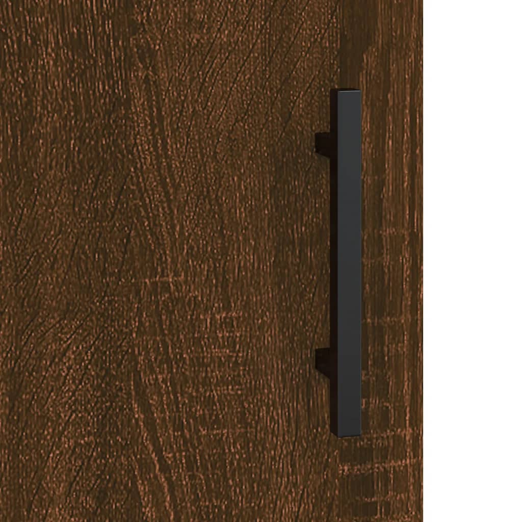 vidaXL Komoda hnedý dub 69,5x34x90 cm kompozitné drevo