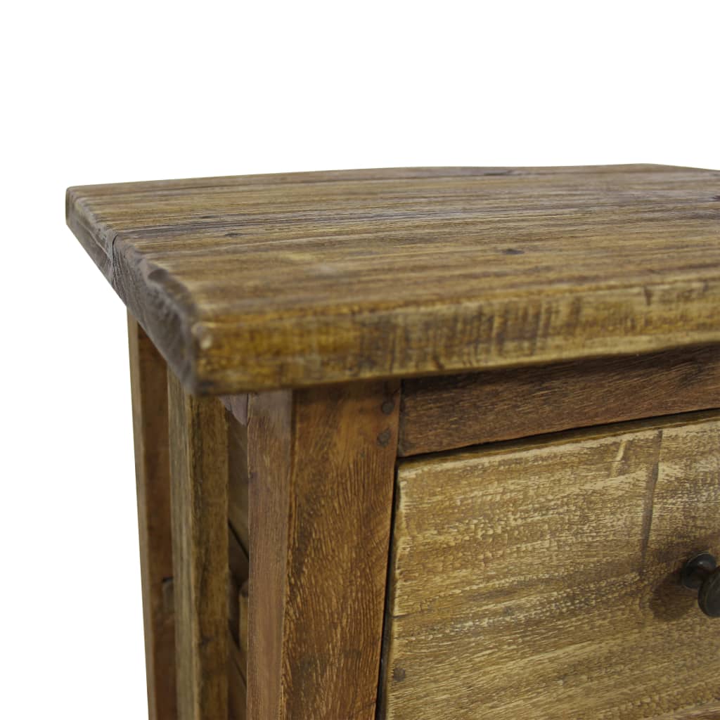 vidaXL Nočný stolík, masívne recyklované drevo, 40x30x51 cm