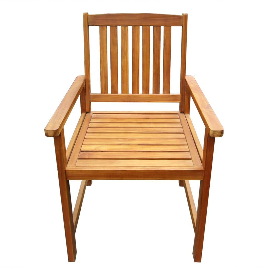 vidaXL Záhradné stoličky 2 ks, akáciový masív, hnedé