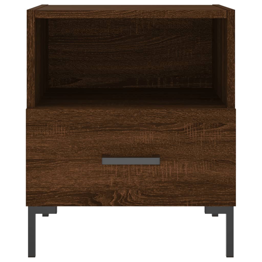 vidaXL Nočný stolík hnedý dub 40x35x47,5 cm kompozitné drevo