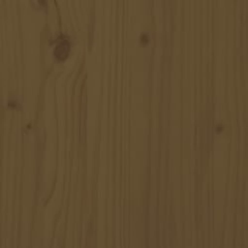 vidaXL Posteľný rám medovo-hnedý masívne drevo 140x200 cm