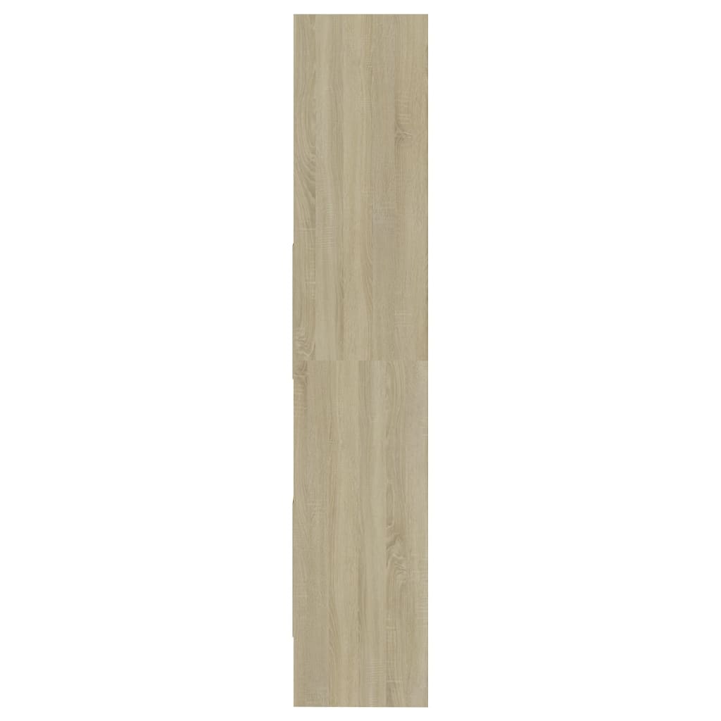 vidaXL Knižnica, dub sonoma 60x35x180 cm, kompozitné drevo