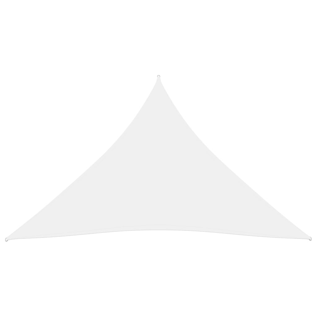 vidaXL Tieniaca plachta oxfordská látka trojuholníková 4x4x4 m biela