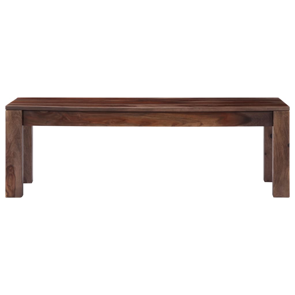 vidaXL Konferenčný stolík, sivý 110x50x35 cm, drevený masív sheesham
