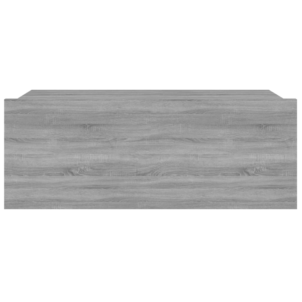 vidaXL Nástenný nočný stolík sivý sonoma 40x30x15 cm spracované drevo