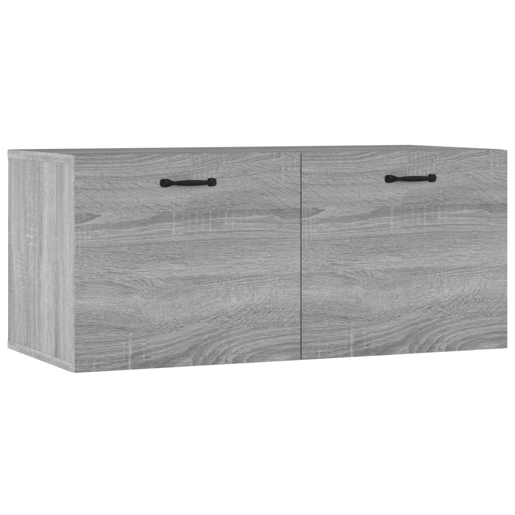 vidaXL Nástenná skrinka, sivá sonoma 80x36,5x35 cm kompozitné drevo