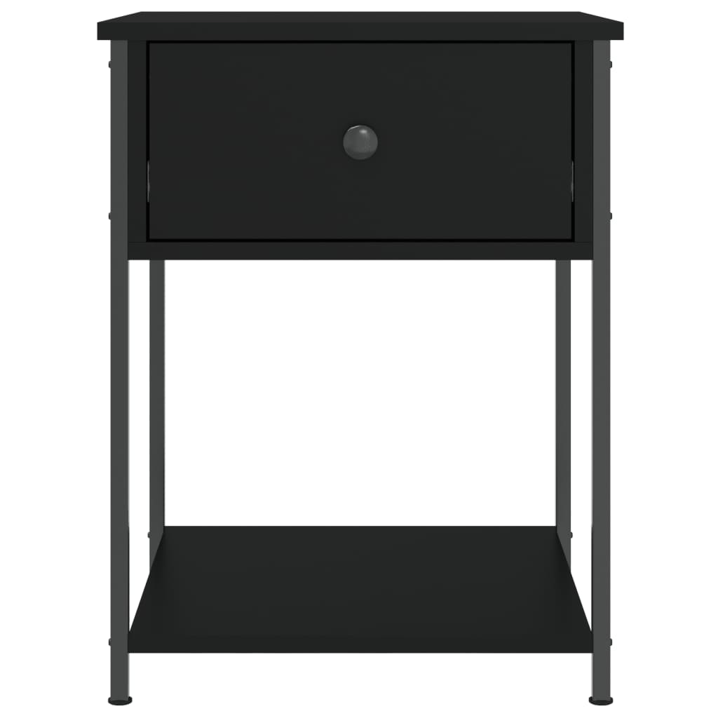 vidaXL Nočné stolíky 2 ks čierne 44x45x58 cm kompozitné drevo