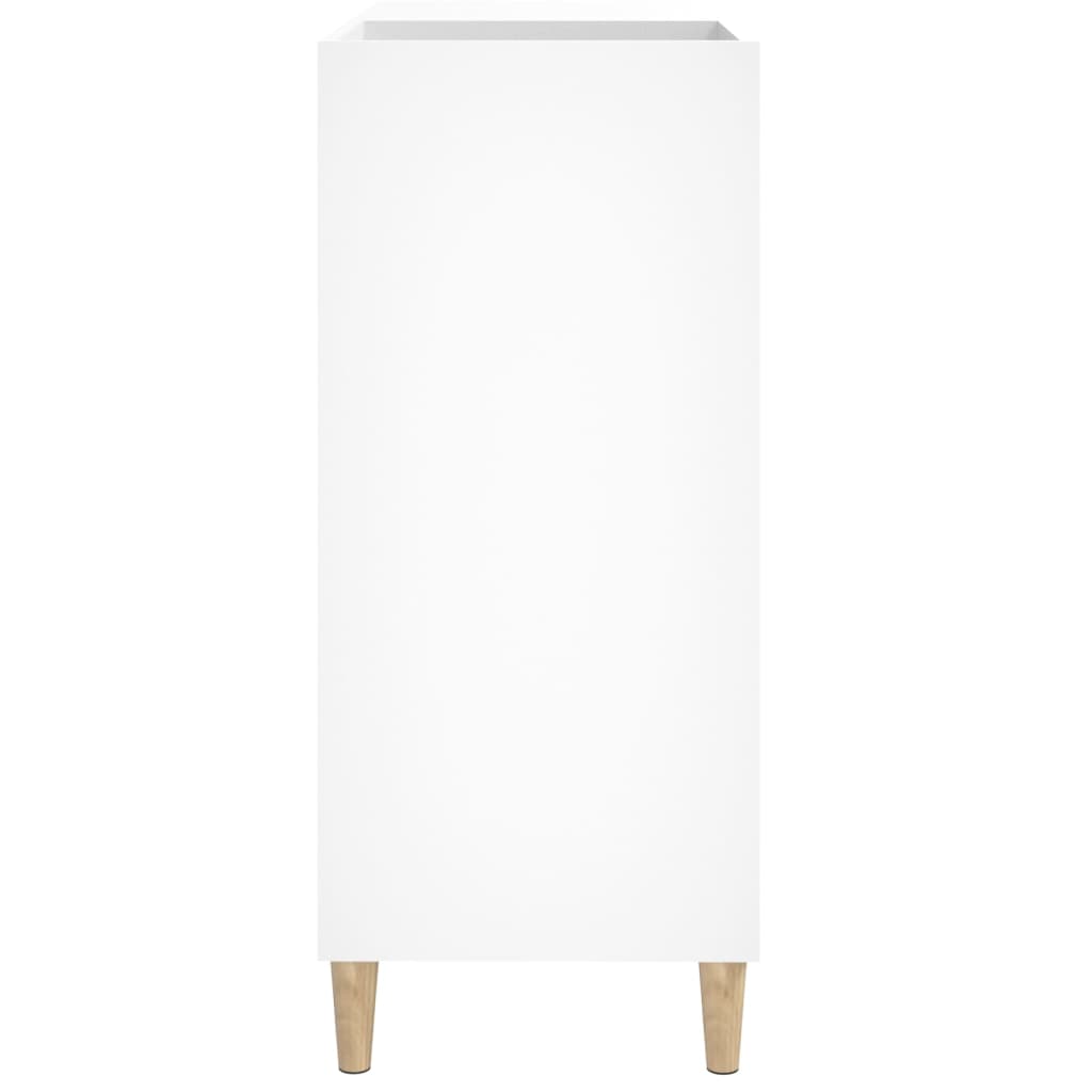 vidaXL Skrinka na platne biela 84,5x38x89 cm kompozitné drevo