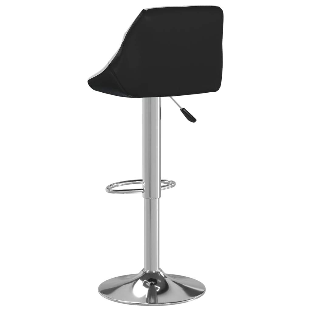 vidaXL Barové stoličky 2 ks biele a čierne umelá koža