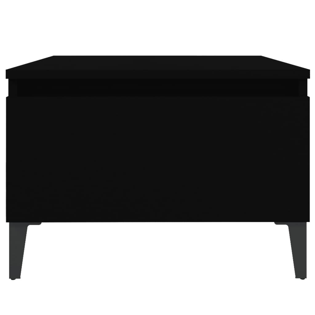 vidaXL Bočný stolík čierny 50x46x35 cm spracované drevo