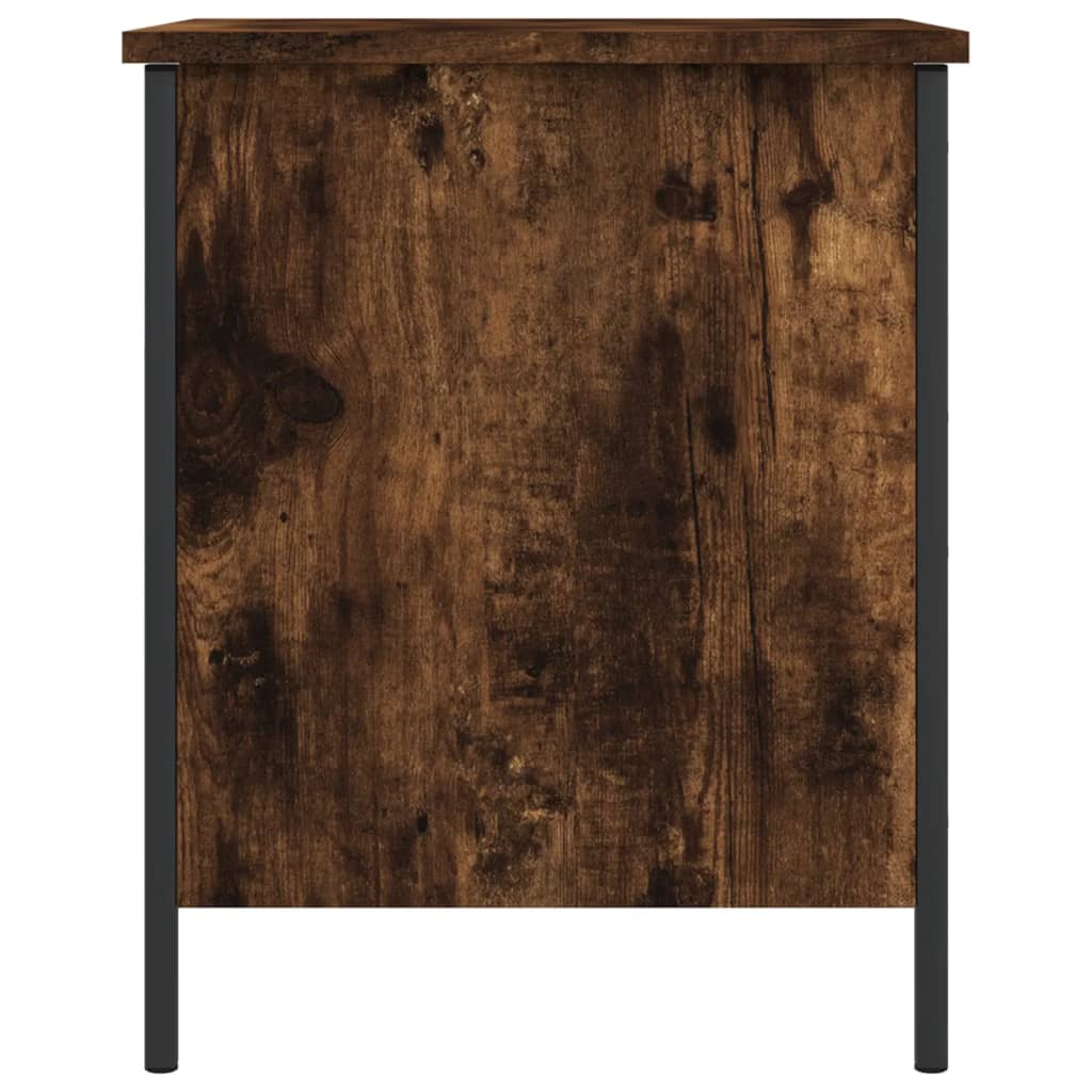vidaXL Úložná lavička dymový dub 40x42,5x50 cm kompozitné drevo