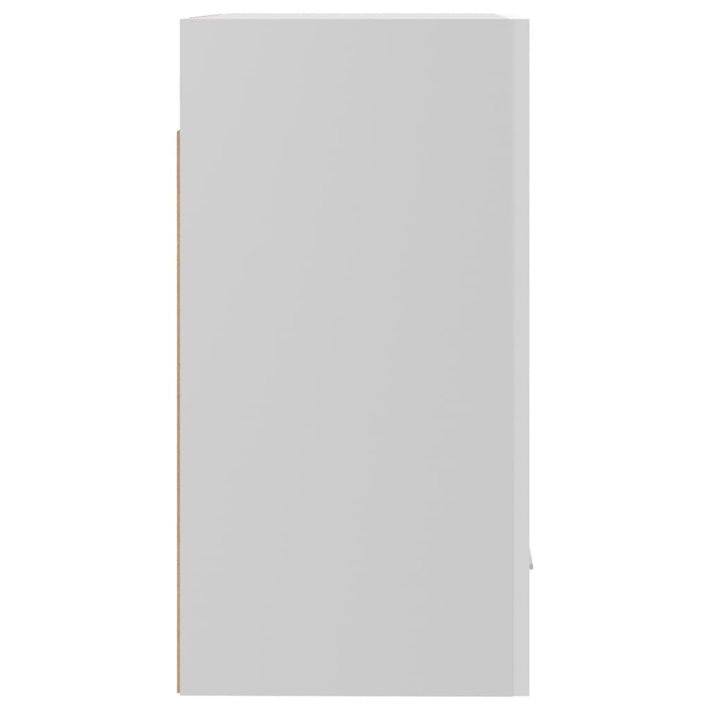 vidaXL Závesná skrinka, lesklá biela 50x31x60 cm, kompozitné drevo