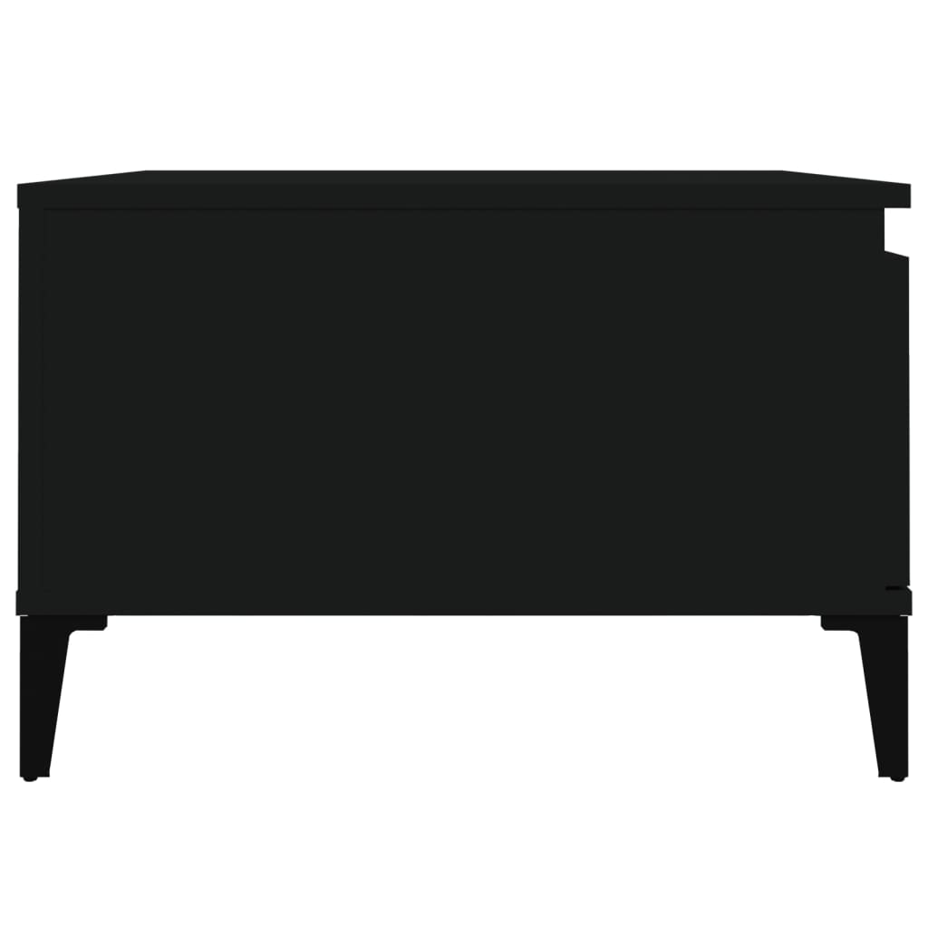 vidaXL Konferenčný stolík čierny 55x55x36,5 cm spracované drevo