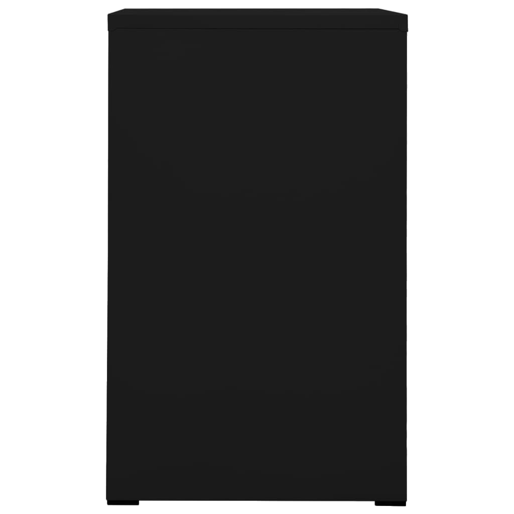 vidaXL Kartotéka čierna 46x62x102,5 cm oceľová